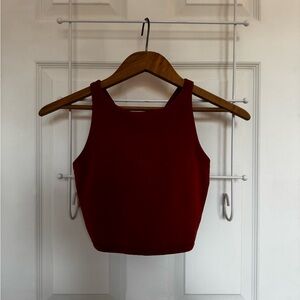 Joe Fresh Red Crop Top
